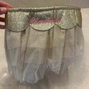 PBK Charlotte Personalized Gold Tulle Treat Bag